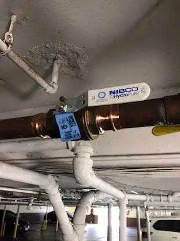 Copper pipe repair and valve work for Backflow Testing in Tech High